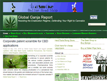 Tablet Screenshot of globalganjareport.com